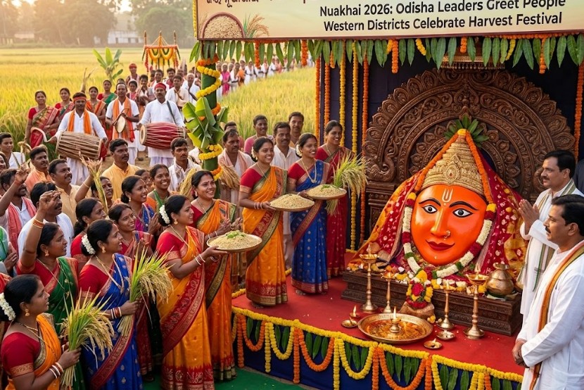 Nuakhai 2026: Odisha leaders greet people as western districts celebrate harvest festival