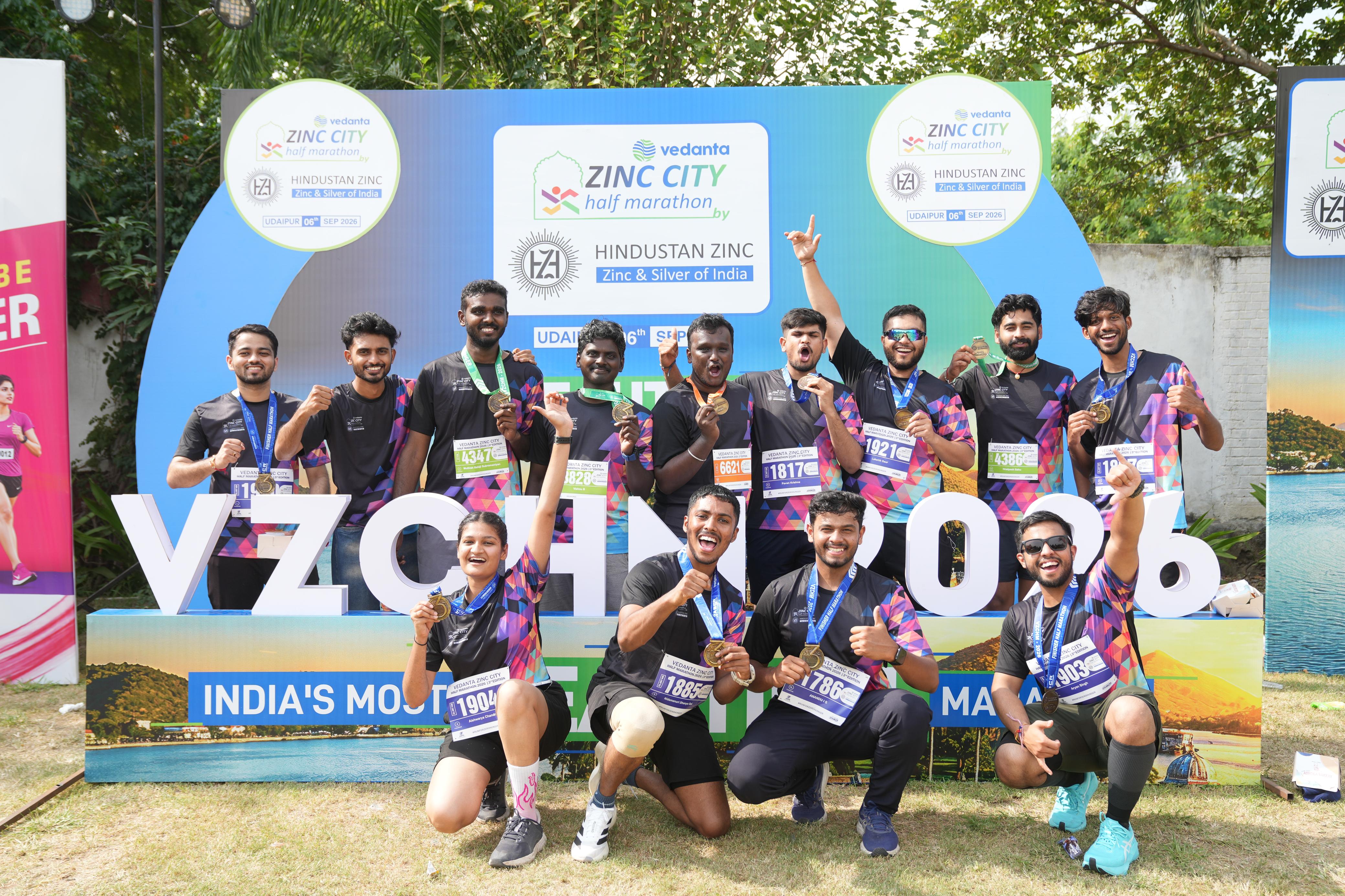 Hindustan Zinc&rsquo;s 3rd Vedanta Zinc City Half Marathon a runaway success with over 9700 runners