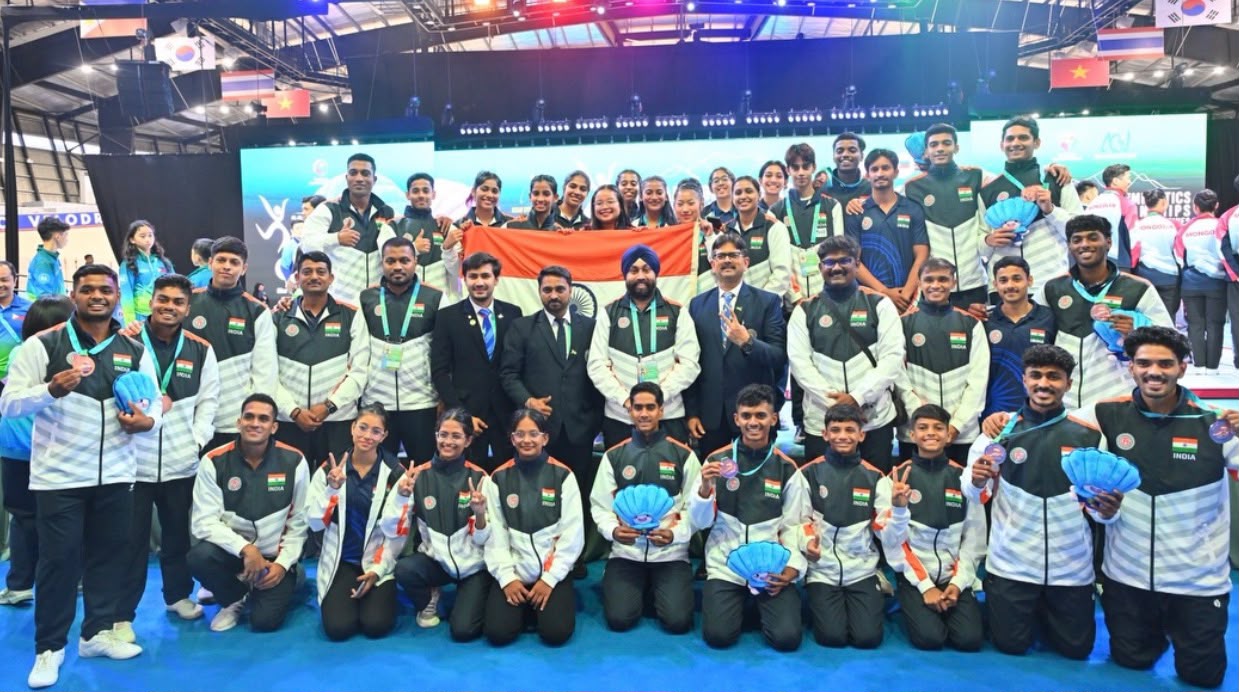 Ariha Pangambam Creates History with India’s First Asian Gold in Aerobic Gymnastics