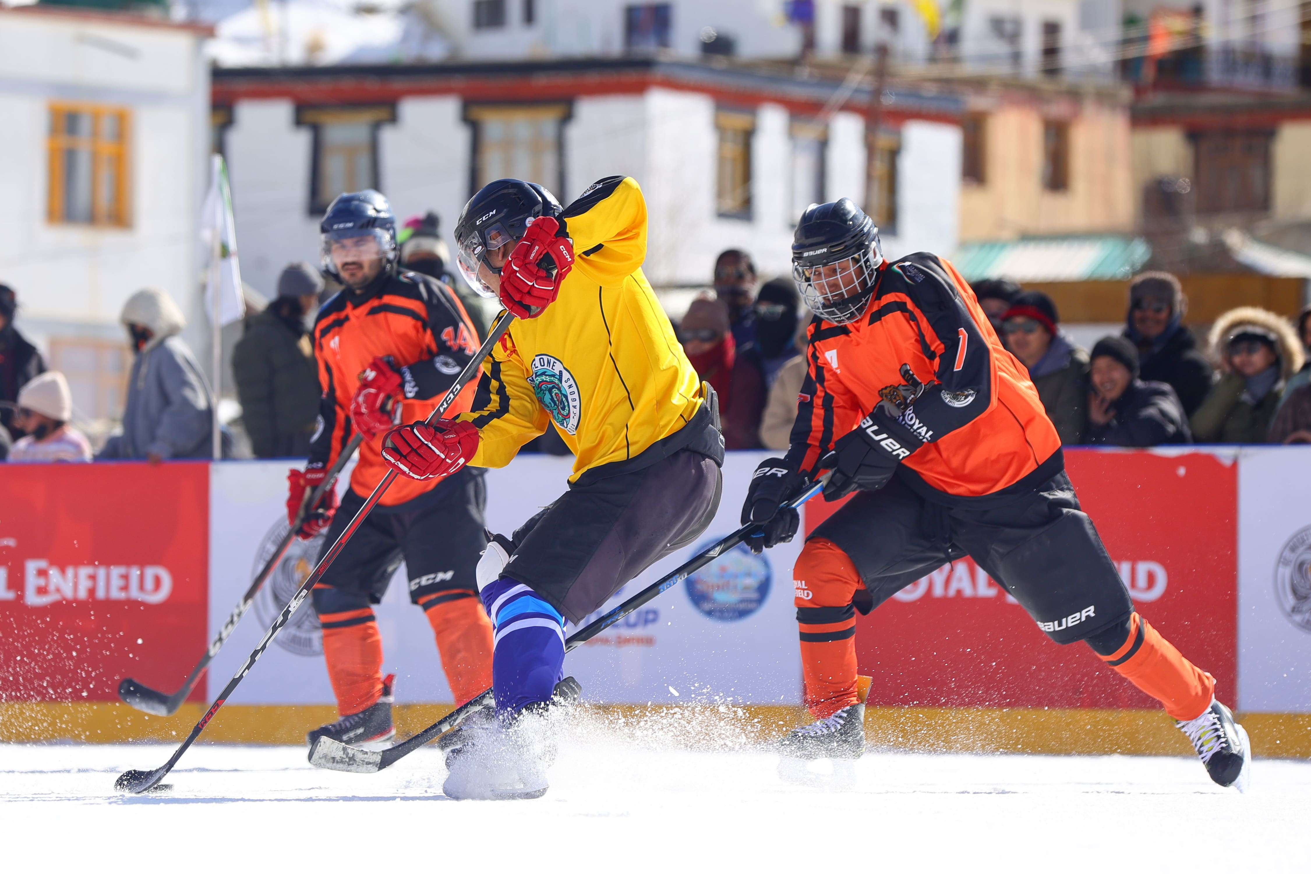RE Challengers' Cup Release | Royal Enfield's inaugural Challengers' Cup creates new pathway for Ice Hockey talent from Ladakh and Spiti | Photos Attached