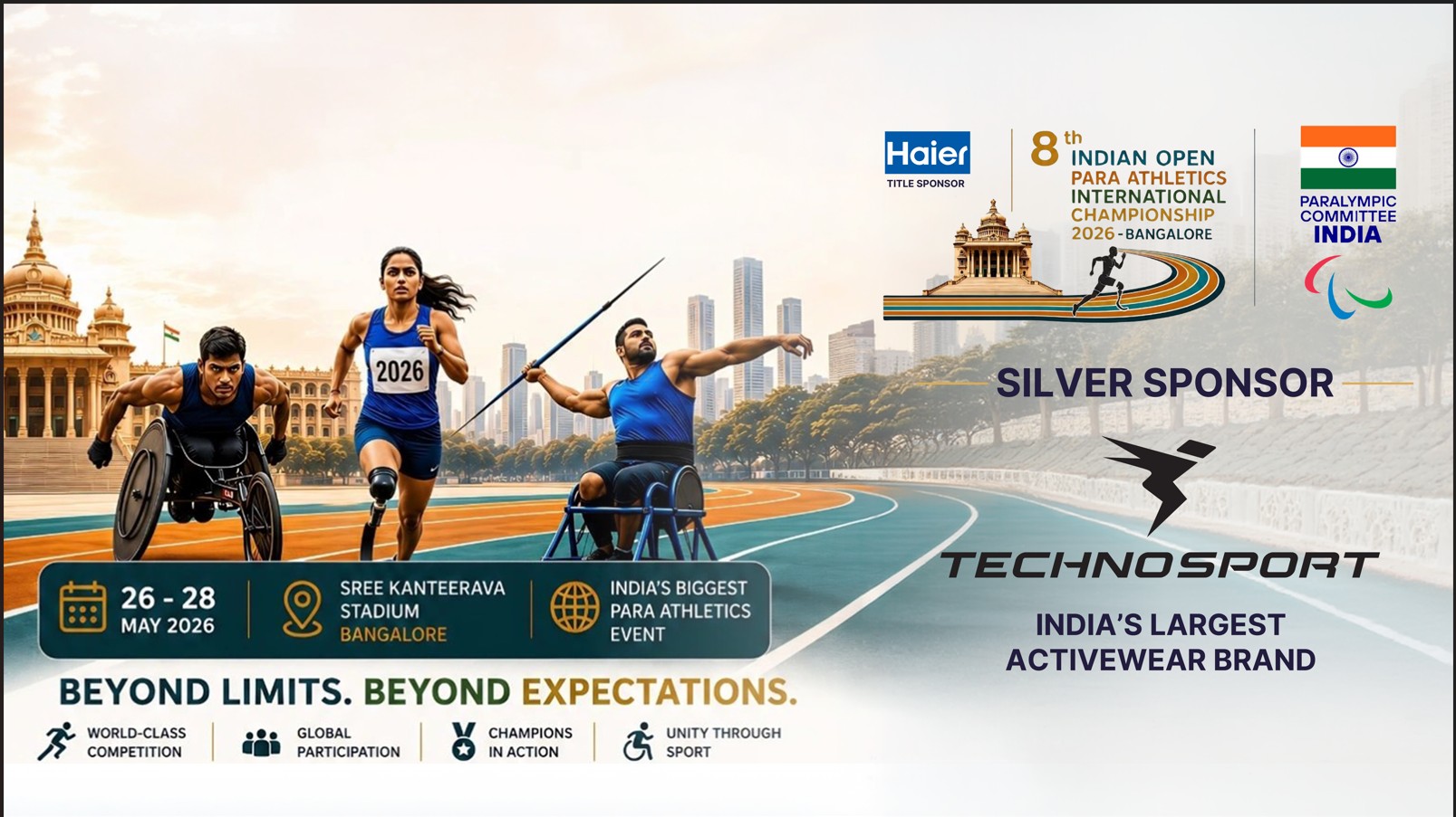 TechnoSport Partners PCI for Indian Open Para Athletics Championship 2026