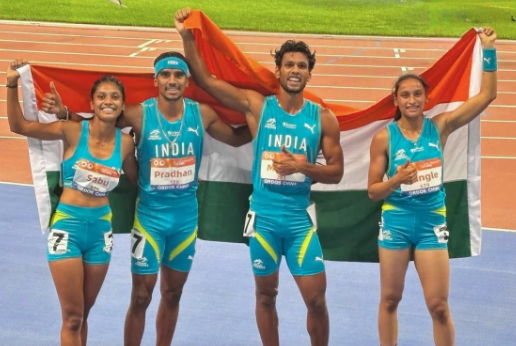 India Wins Gold in Mixed Relay at Asian U23 Athletics Championships