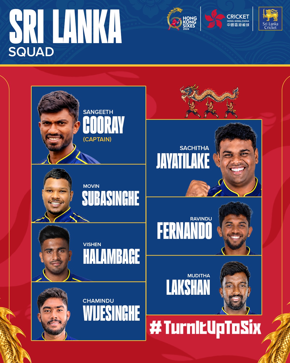 Sri Lanka Announces Strong Squad For Hong Kong Sixes 2026