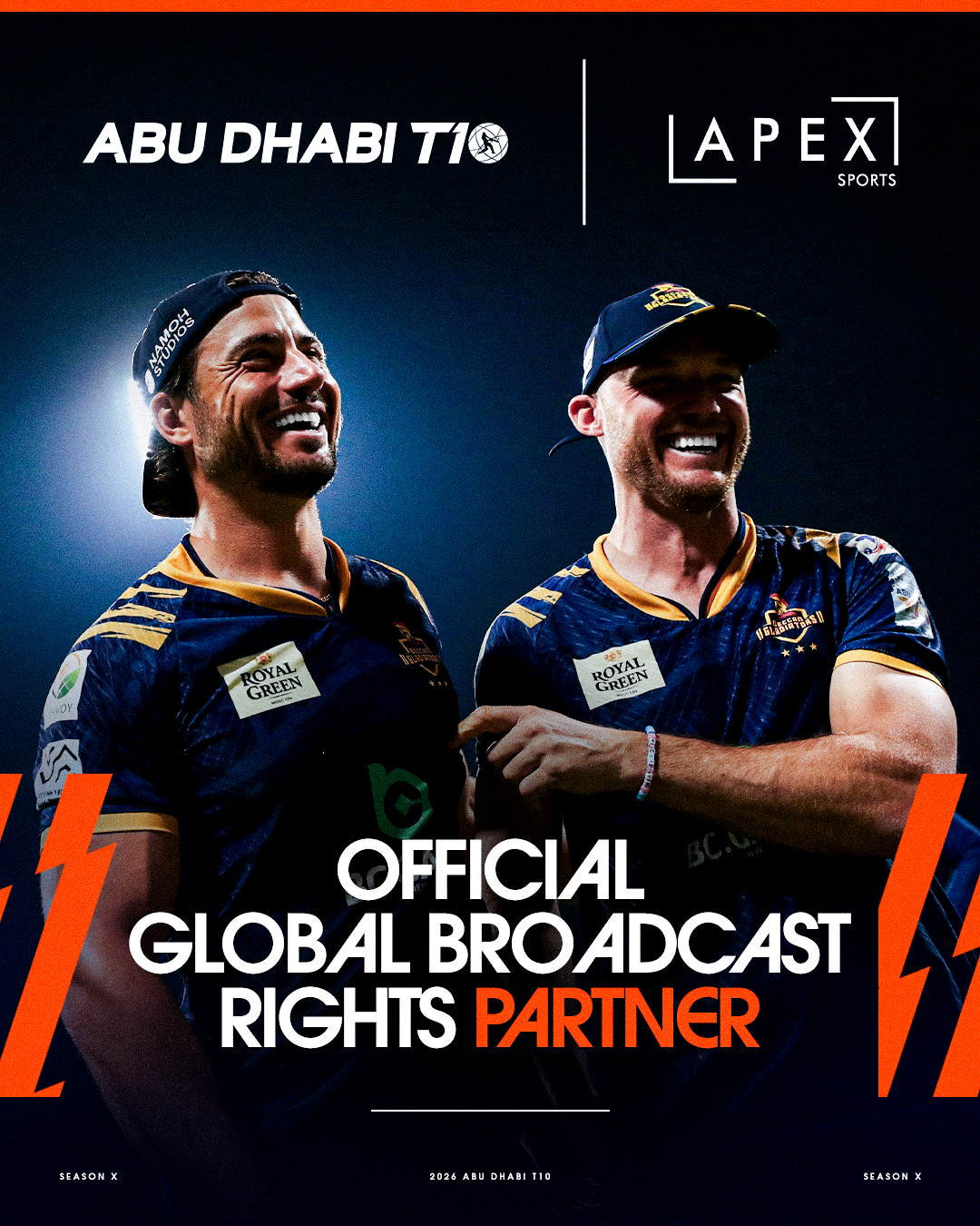 Abu Dhabi T10 Appoints Apex Sports Consulting as Global Broadcast Rights Partner
