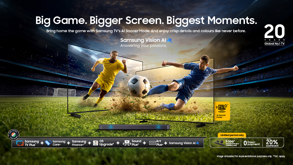 Samsung Launches &lsquo;Big Game, Bigger Screen, Biggest Moments&rsquo; Campaign for Football Fans