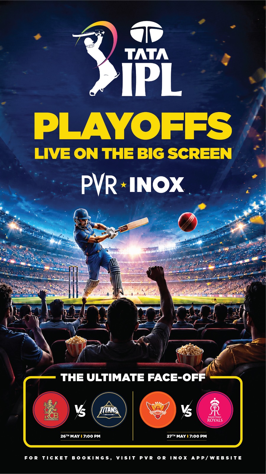 PVR INOX Brings IPL 2026 Playoffs & Final Live to Cinemas