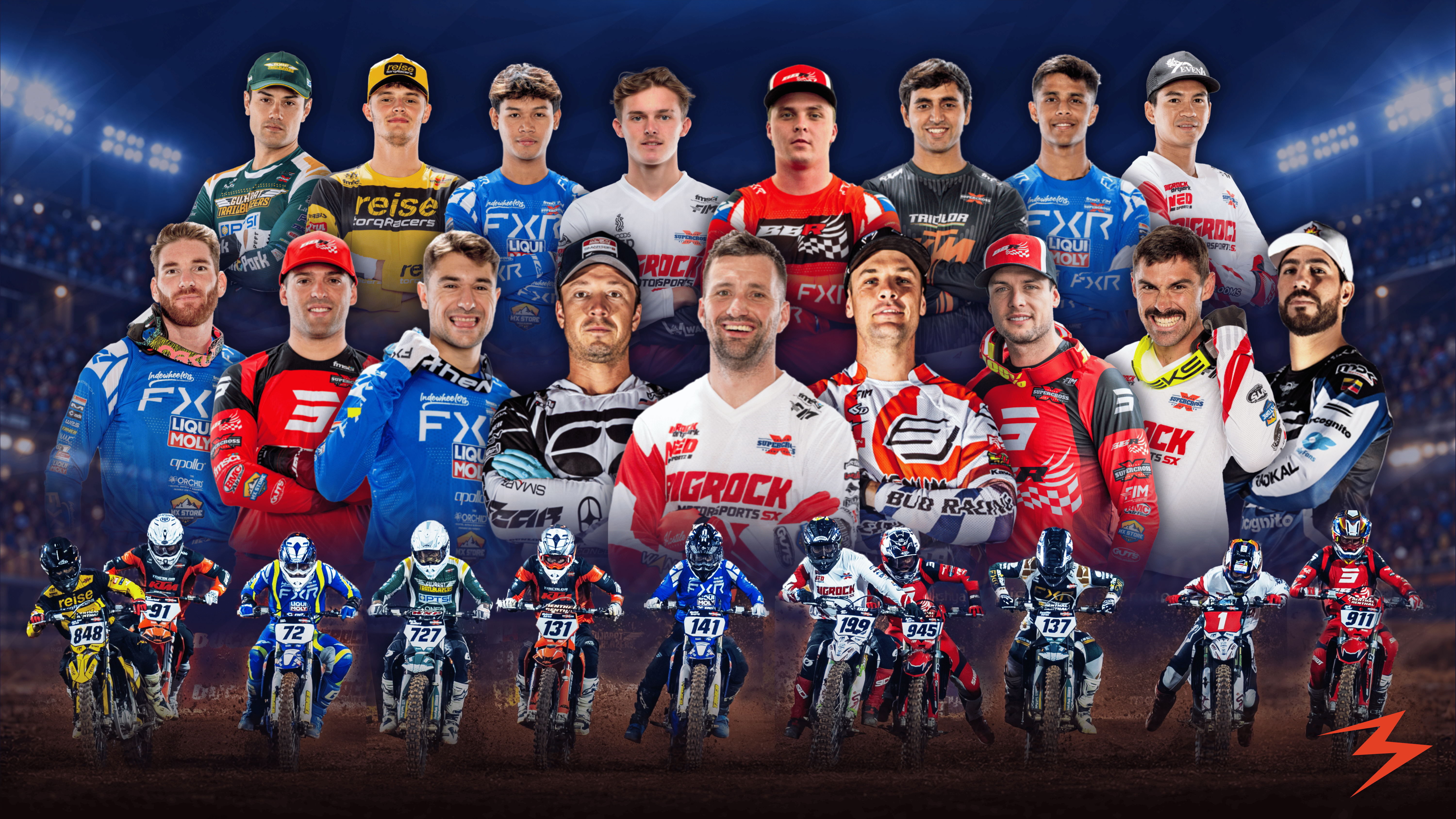 146 World Athletes from 21 countries Line up for Indian Supercross Racing League Season 3