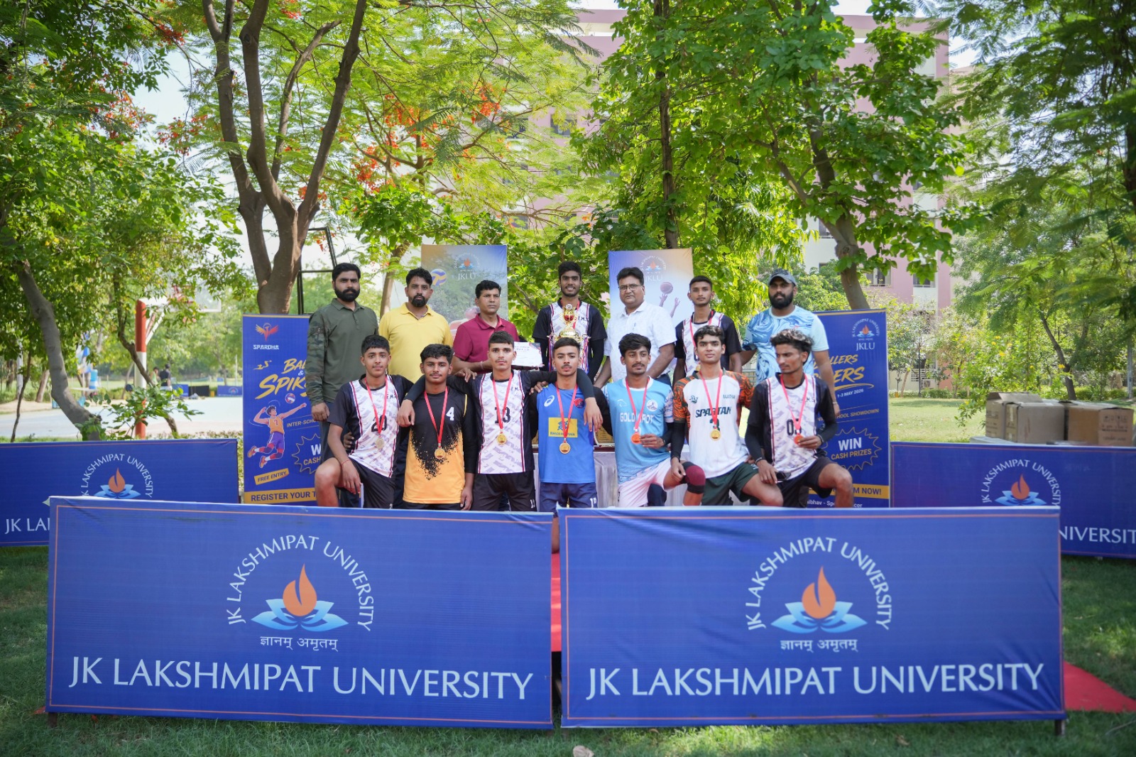JKLU Successfully Concludes Ballers & Spikers Tournament, Celebrating Young Sporting Talent Across Rajasthan
