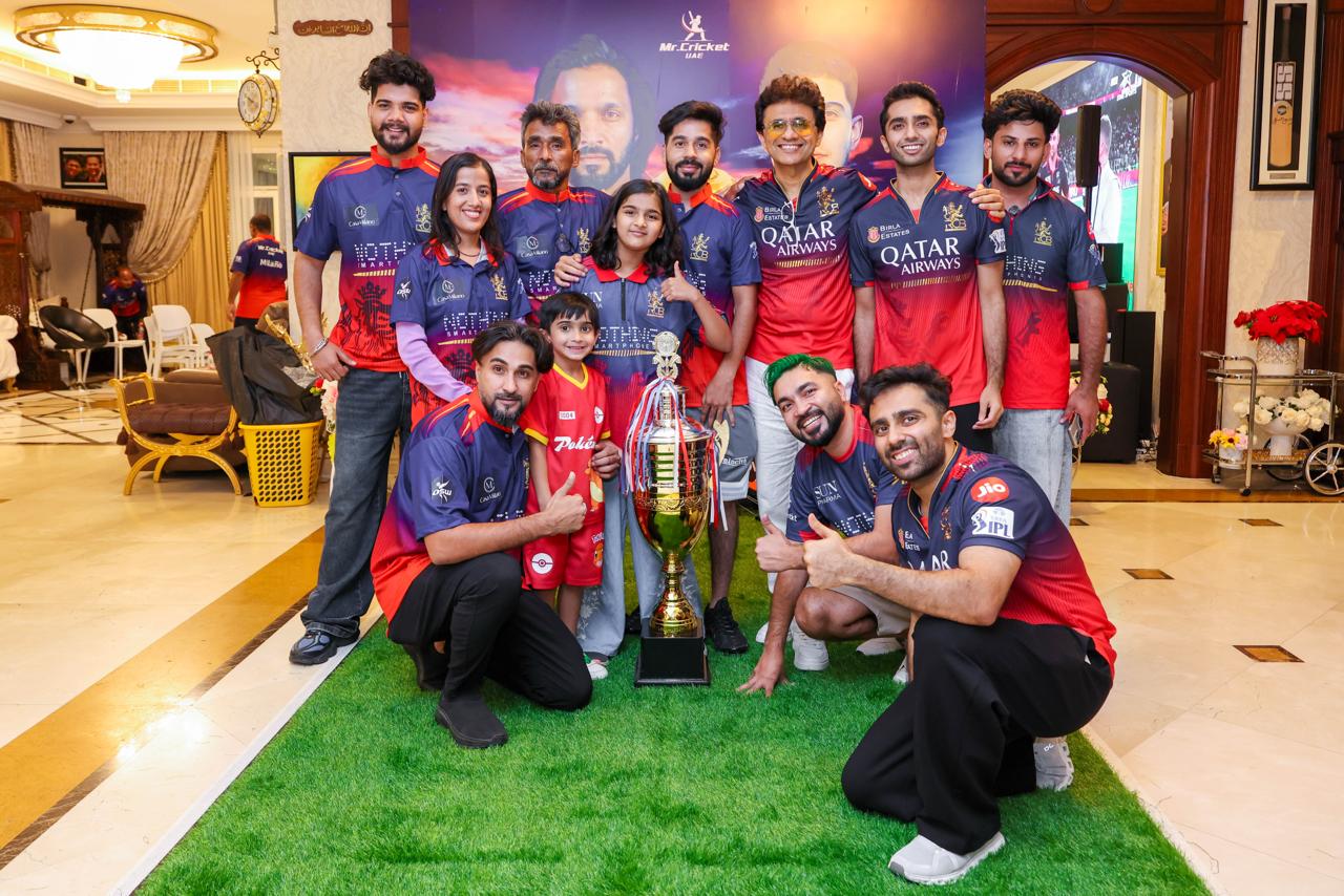 Dubai Celebrates RCB’s Glorious IPL Finale Victory as Anis Sajan, Mr. Cricket UAE, Hosts an Unforgettable Fan Experience 