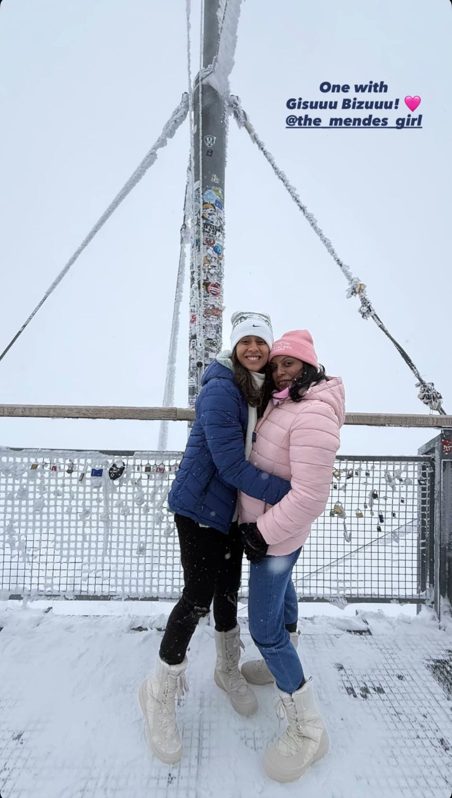 Jemimah Rodrigues seems to be enjoying a very different kind of field this week, swapping cricket grounds for snowy slopes in Switzerland.