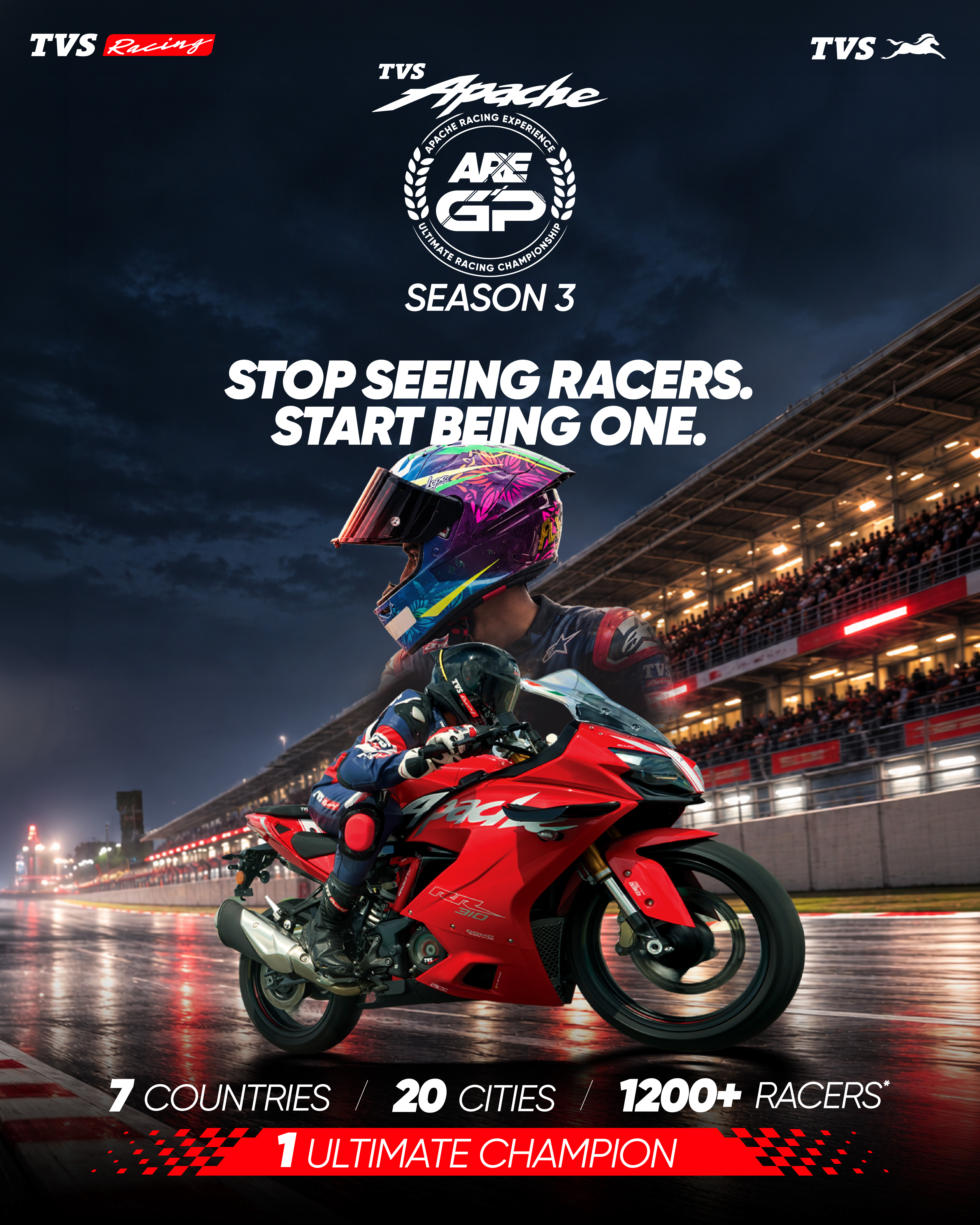 TVS Apache Racing Experience GP Season 3 Accelerates Global Expansion Across Seven Countries