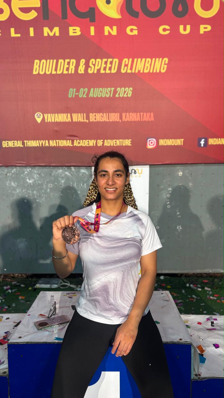 Sports Climber Shivpreet Pannu wins bronze at Bangalore Cup, eyes Asian Cup in South Korea
