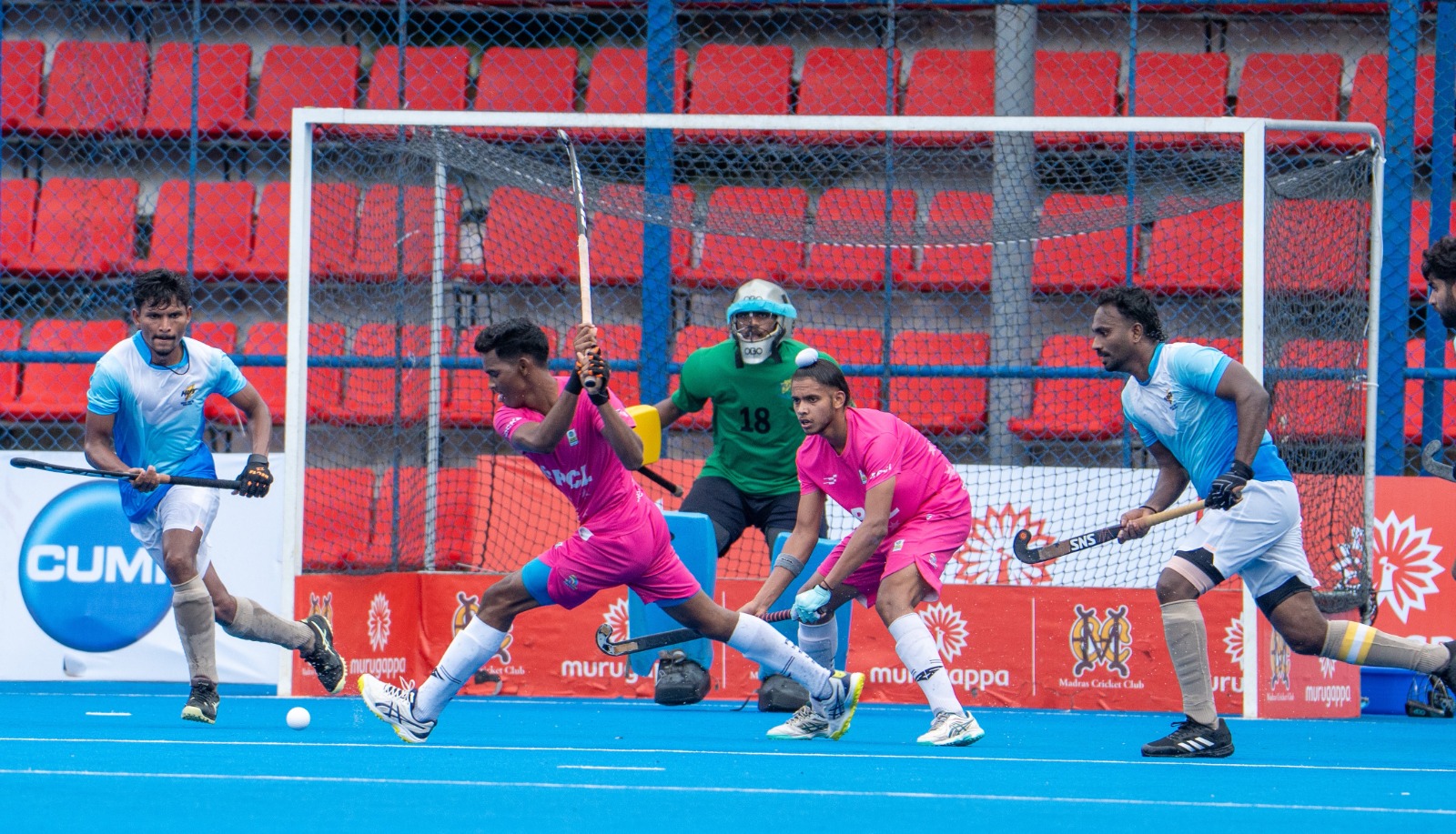 Day 2 of the 97th All-India MCC-Murugappa Gold Cup Hockey Tournament