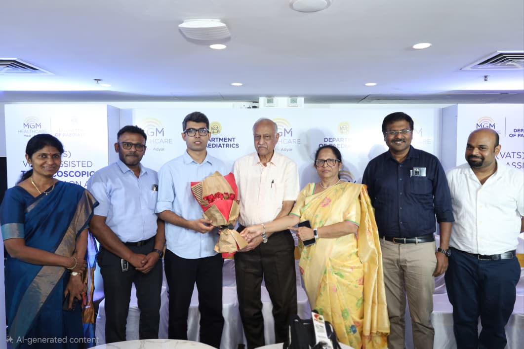 MGM Healthcare Malar, Adyar Removes Congenital Lung Defect in One-Year-Old Using Minimally Invasive Surgery