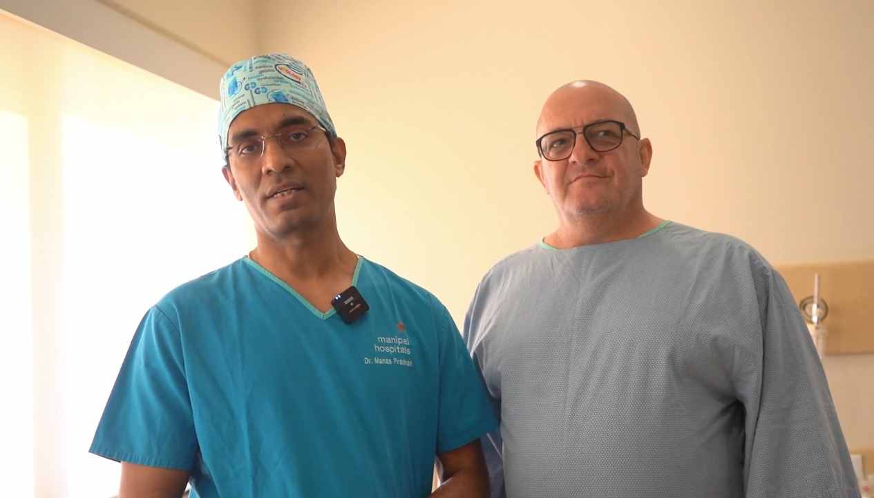 Manipal Hospital Bhubaneswar Relieves German Patient from Painful Kidney Stone