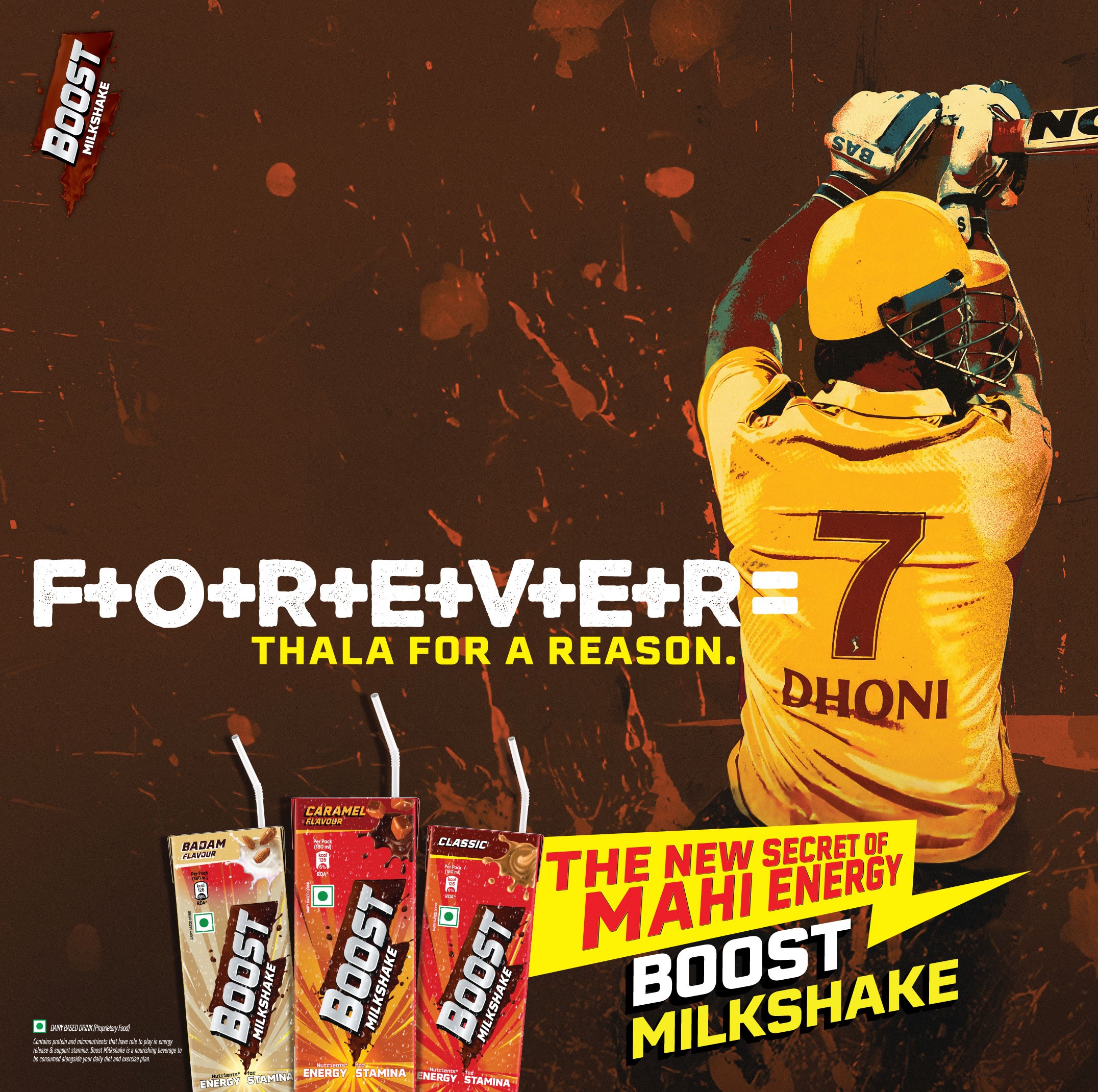 Boost Milkshake Unveils &lsquo;The New Secret of Mahi Energy &ndash; a befitting tribute to MS Dhoni & his fans