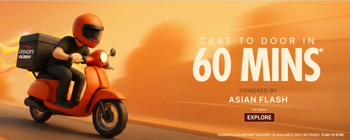 Asian Footwears launches &lsquo;Asian Flash&rsquo; &ndash; a 60 Minute Delivery Service Now active across over 100 pin codes in India