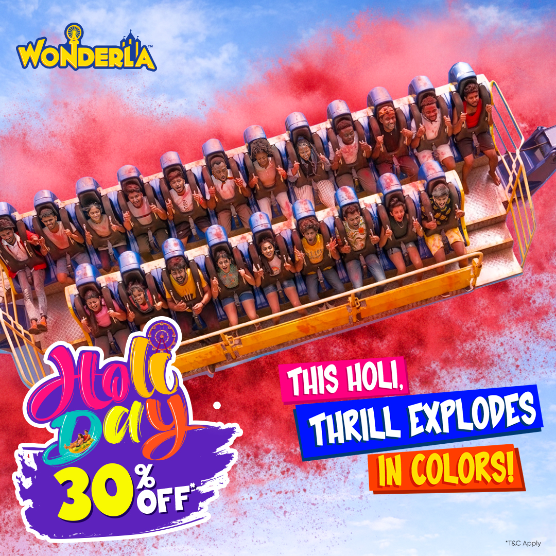 Wonderla Kochi Transforms Holi into Kerala&rsquo;s Biggest Color Carnival with Foam Party and Musical Celebrations!