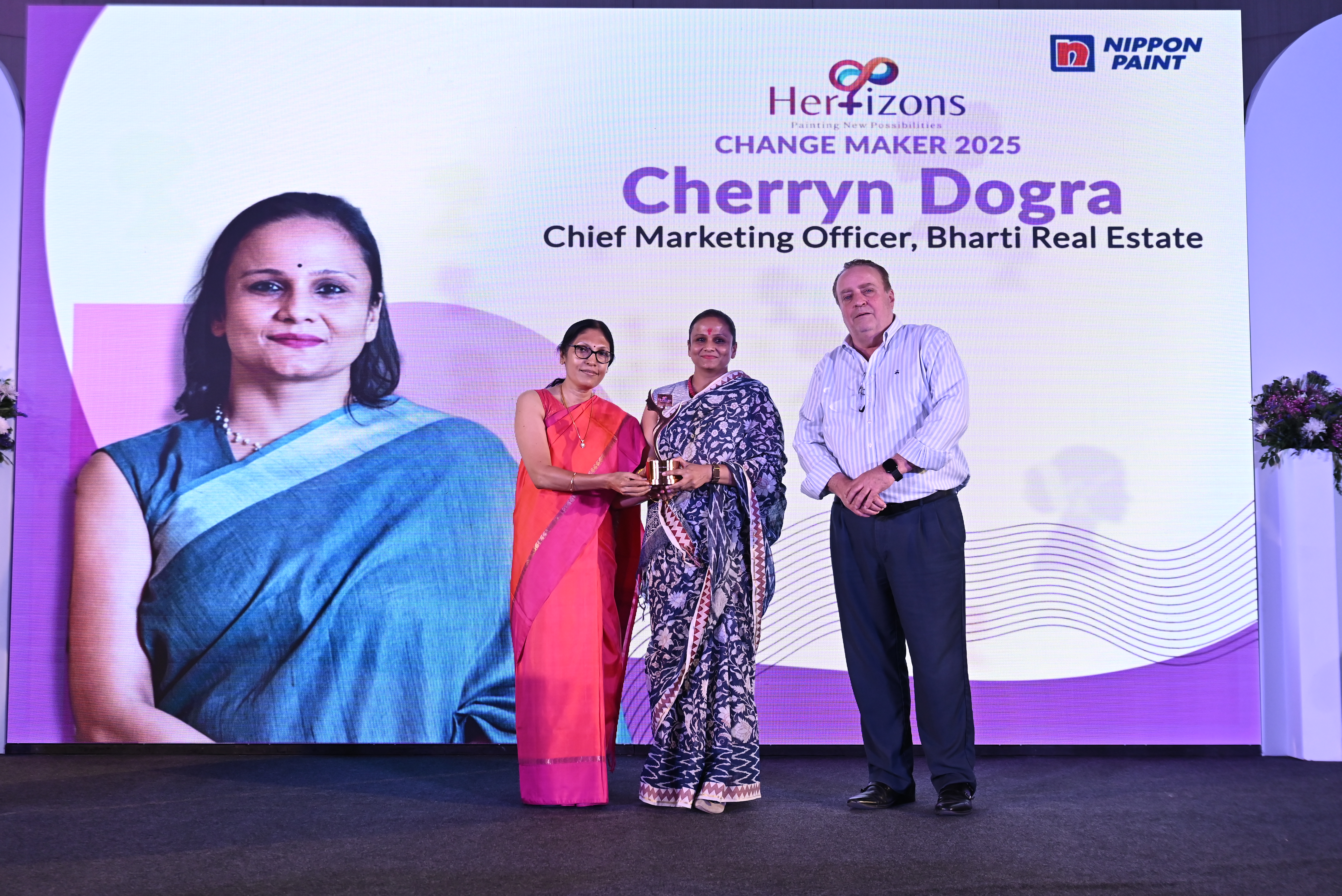 Cherryn Dogra, Chief Marketing Officer at Bharti Real Estate, Honoured with HERizons Awards by Nippon India for Excellence in Marketing