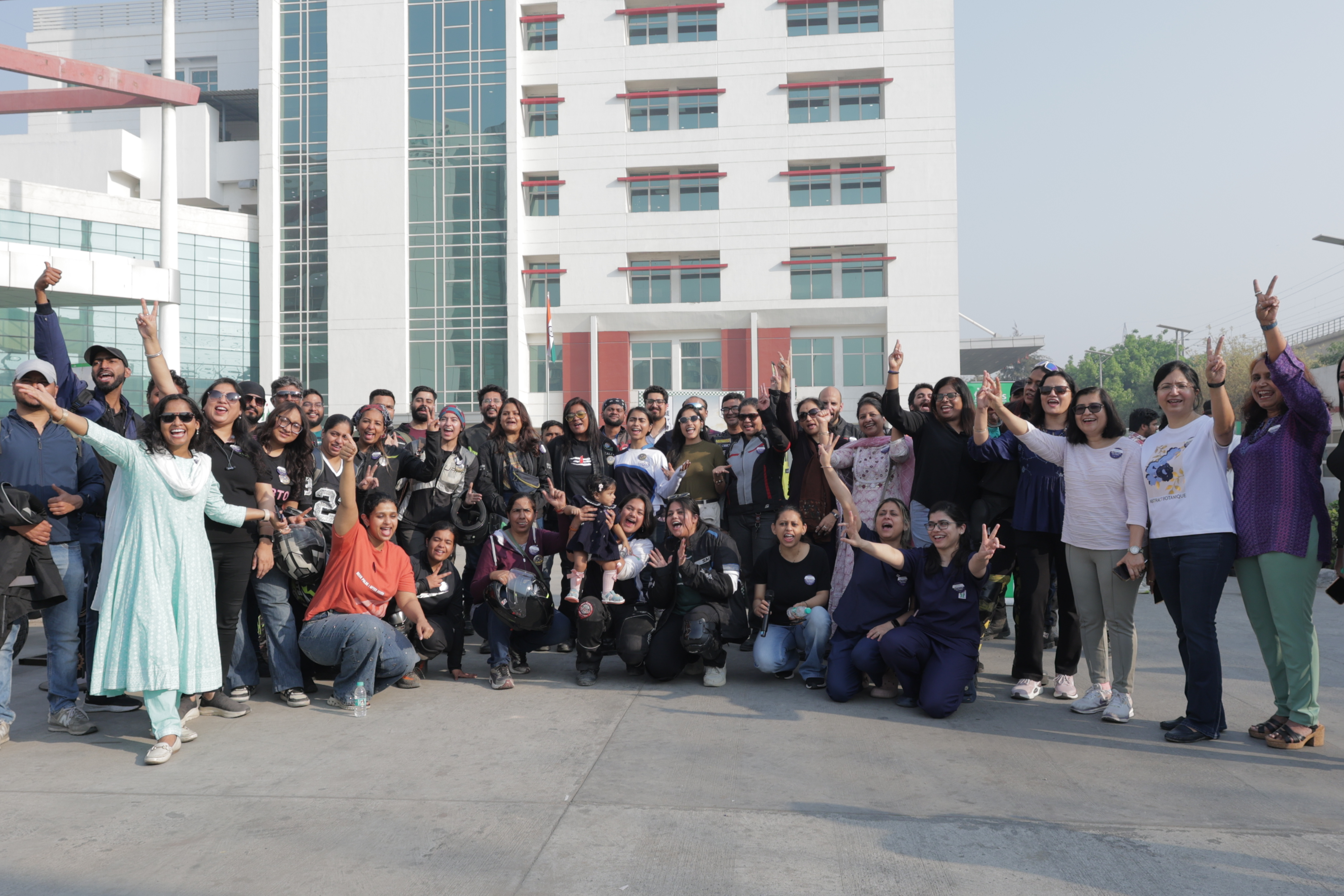 SMK Leads Women’s Day Ride in Noida Promoting Safety, Health and Women Riders