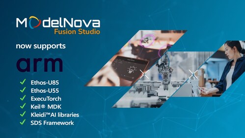 ModelNova&trade; Fusion Studio Expands Arm Ecosystem Support, Delivering End-to-End Edge AI Development for Arm-Based Silicon