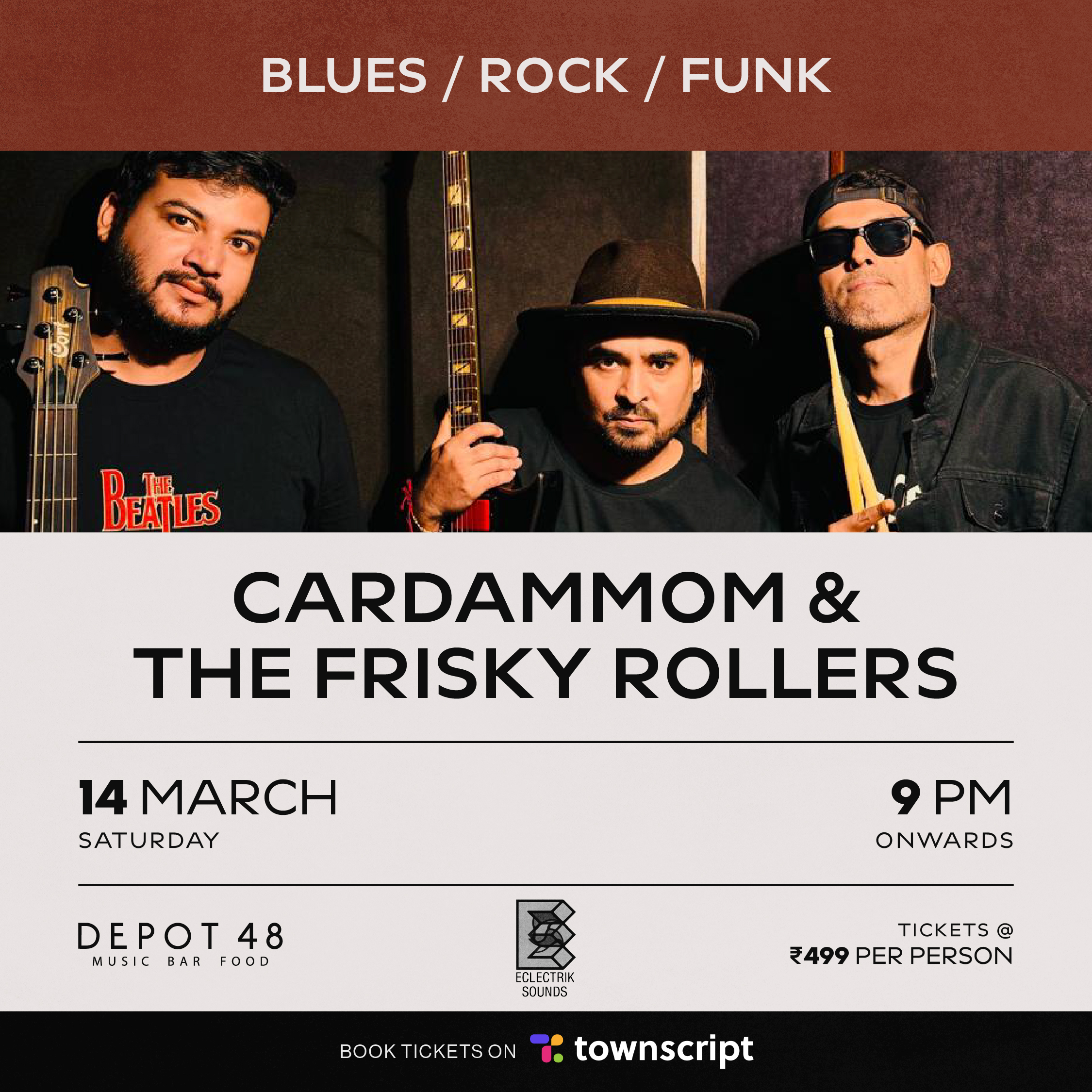 Depot48 Hosts Cardamom and The Frisky Rollers for an Evening of Original Music