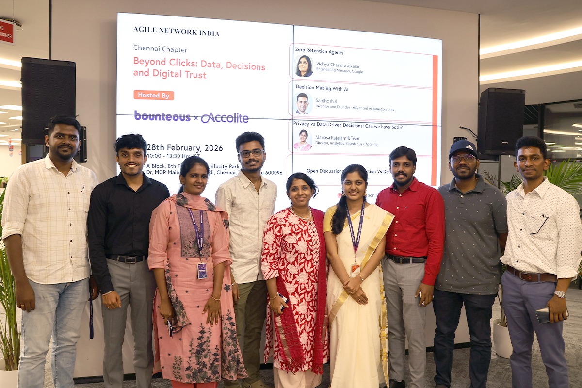 Bounteous x Accolite Hosts Agile Network India Chennai Chapter Meetup on Data and Digital Trust