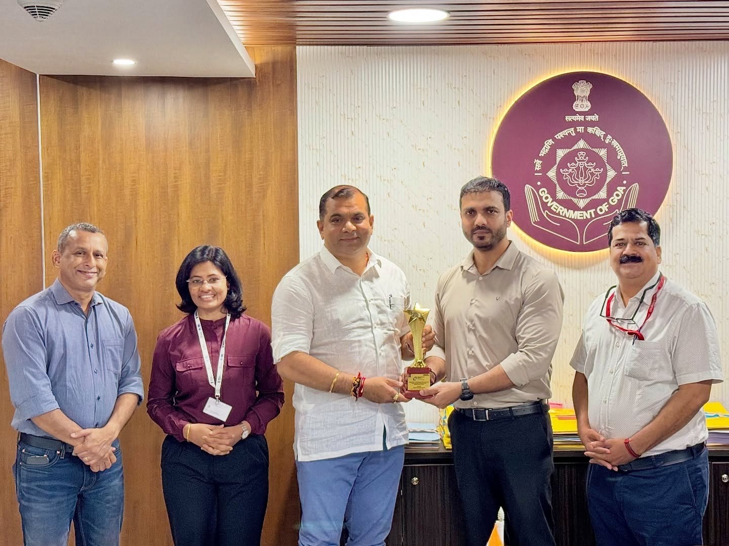 Goa receives Digital Excellence Award at Technology Sabha in Hyderabad