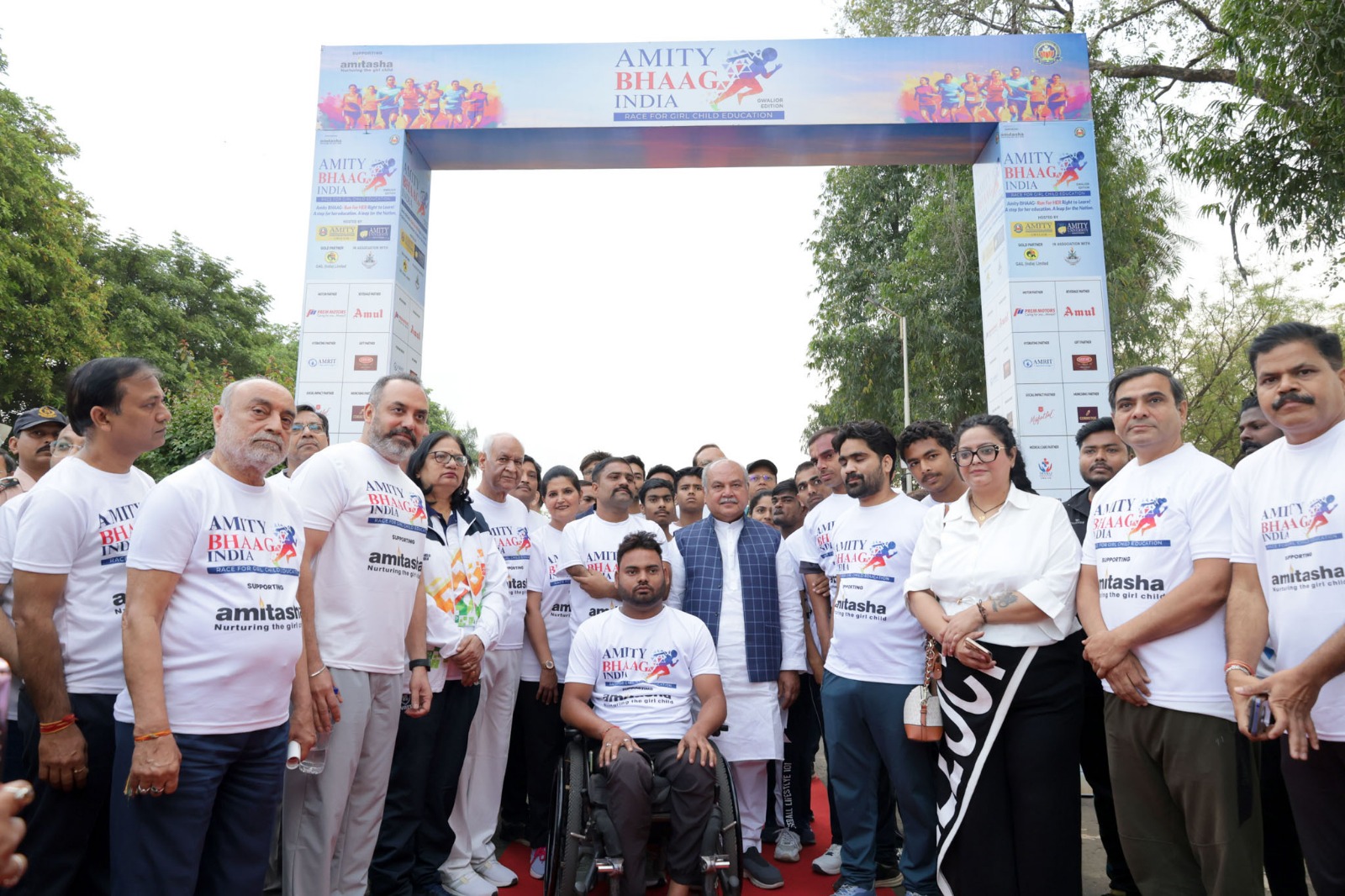 1,800 Participants Run for Girl Child Education at ‘Amity Bhaag India’ Marathon in Gwalior