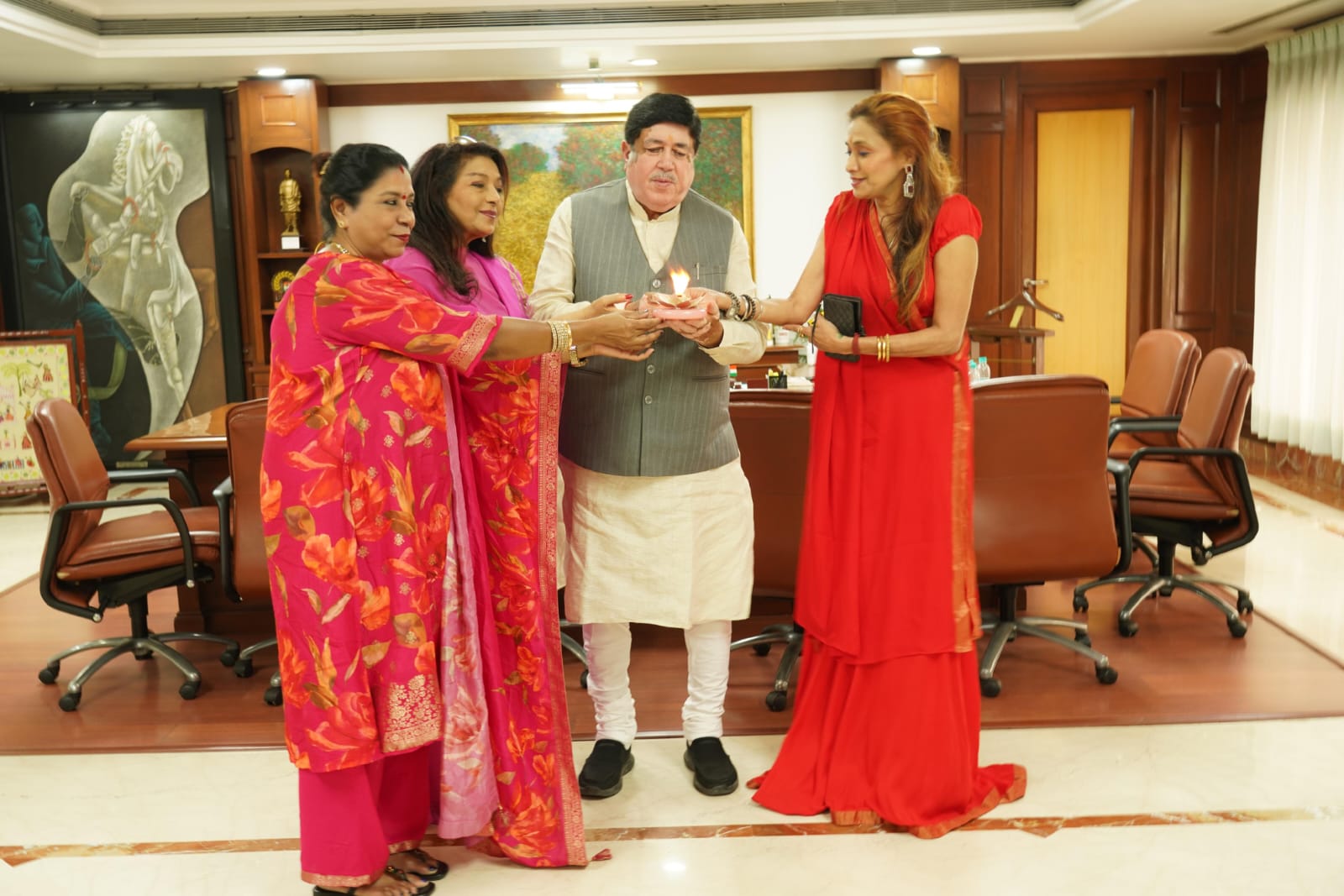 Lamp of Unity Illuminated at IFFCO, New Delhi, Signaling Global Commitment to Unity and Sustainability