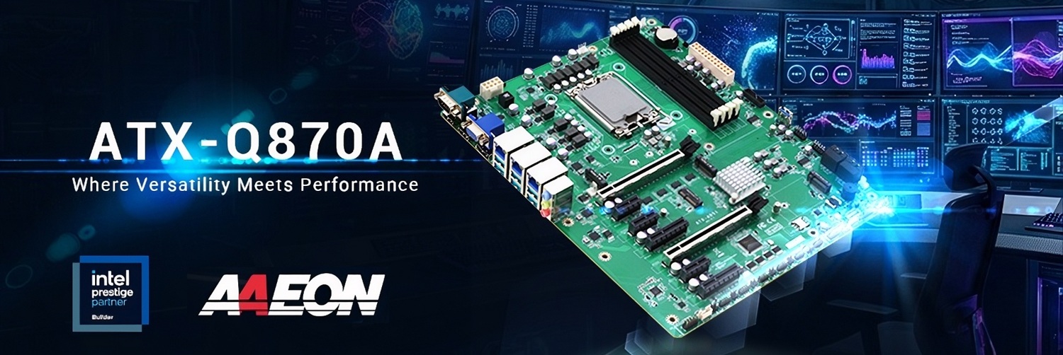AAEON&rsquo;s ATX-Q870A Pairs Intel Core Ultra CPUs with Support for up to Eight PCIe Devices