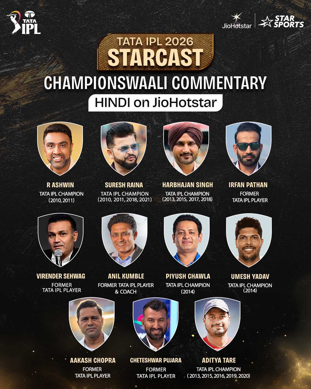 JioStar Elevates TATA IPL 2026 with over 20 Feeds and Cricket Legends
