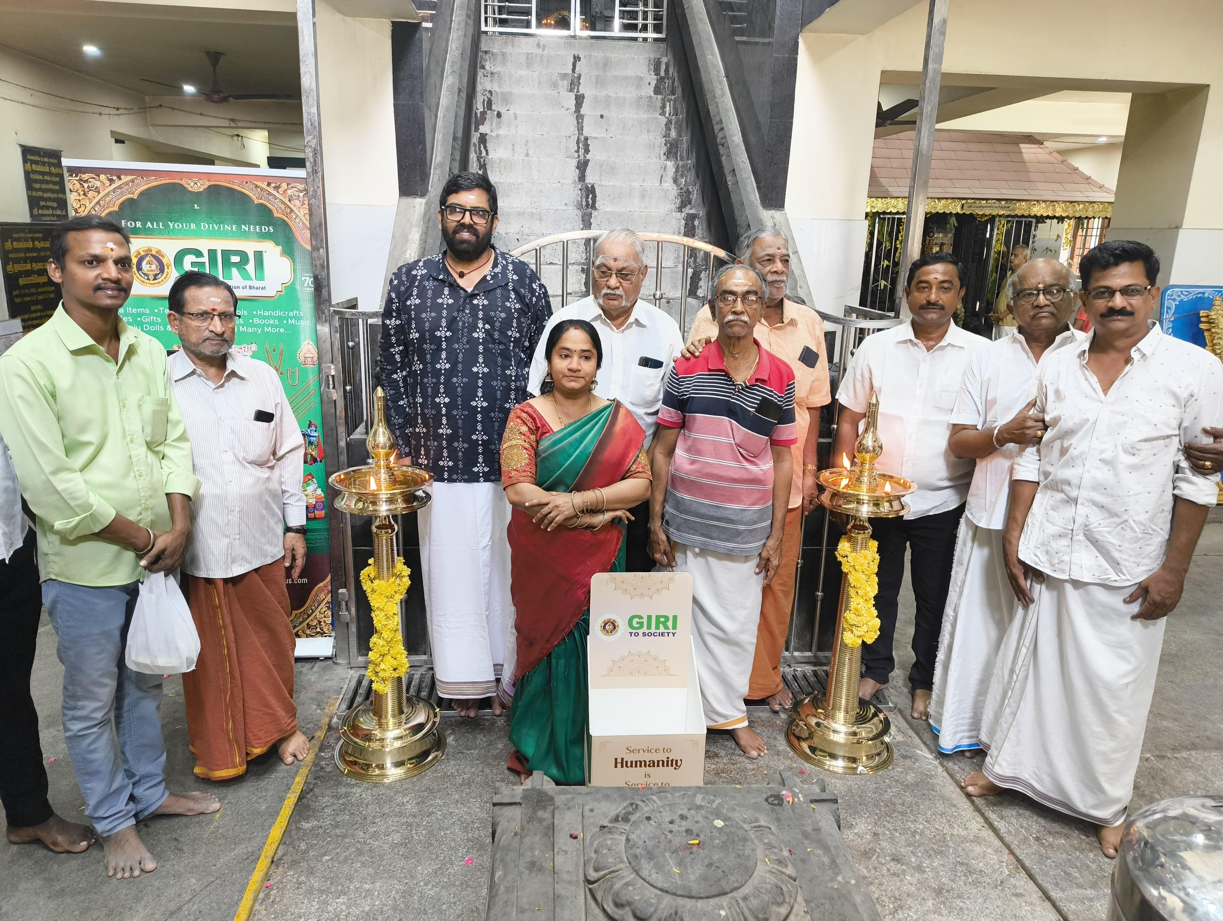 Giri Trading Reinforces Cultural Commitment with Lamp Donation to Madipakkam Ayyappan Temple