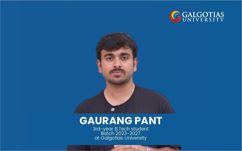 Galgotias University Student Gaurang Pant Secures Richard E. Merwin Scholarship; IEEE Chapter Gains National Recognition