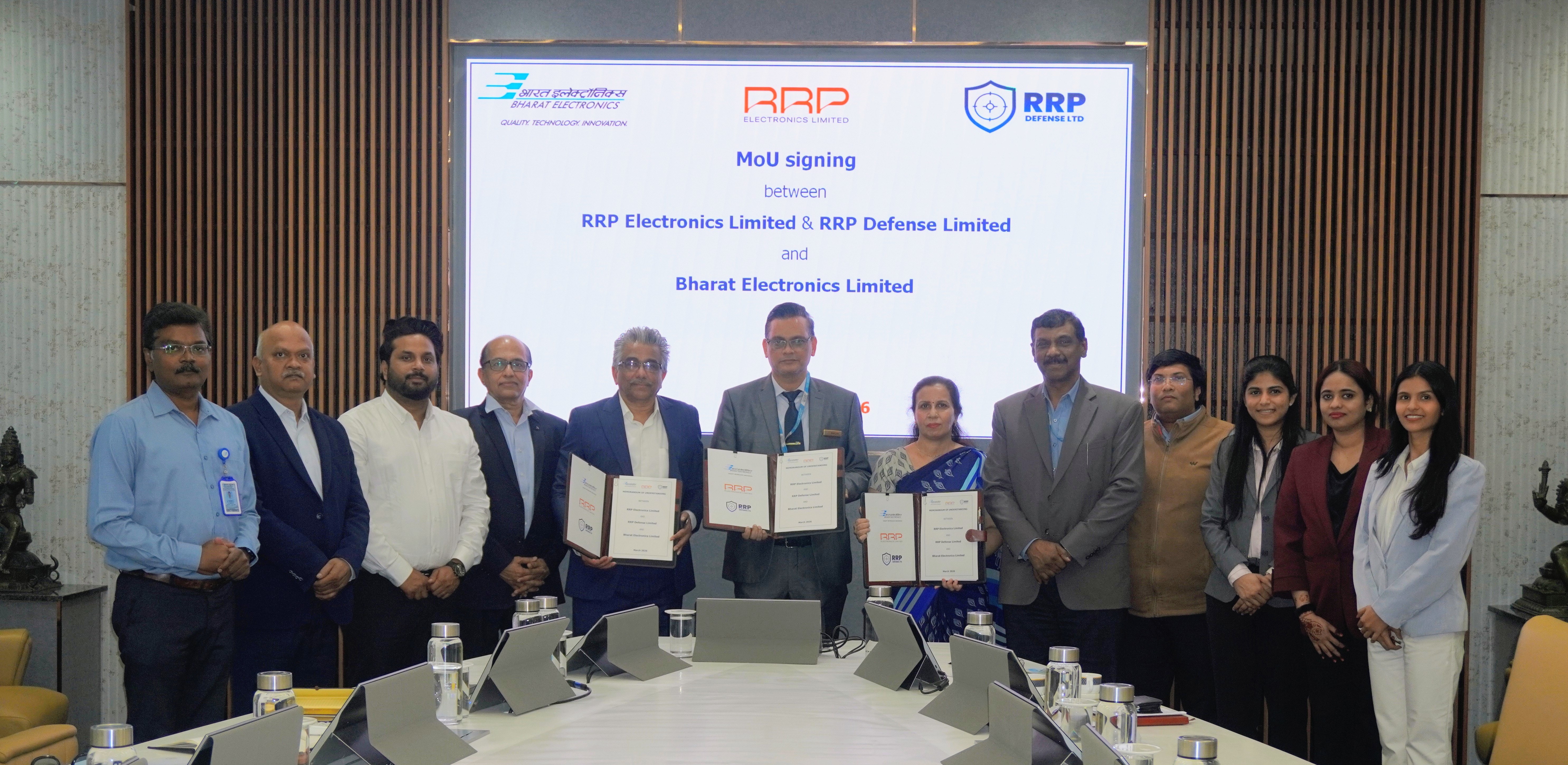 BEL and RRP Group sign strategic MoU to advance collaboration in Semiconductor, Unmanned Systems and Electro-Optics