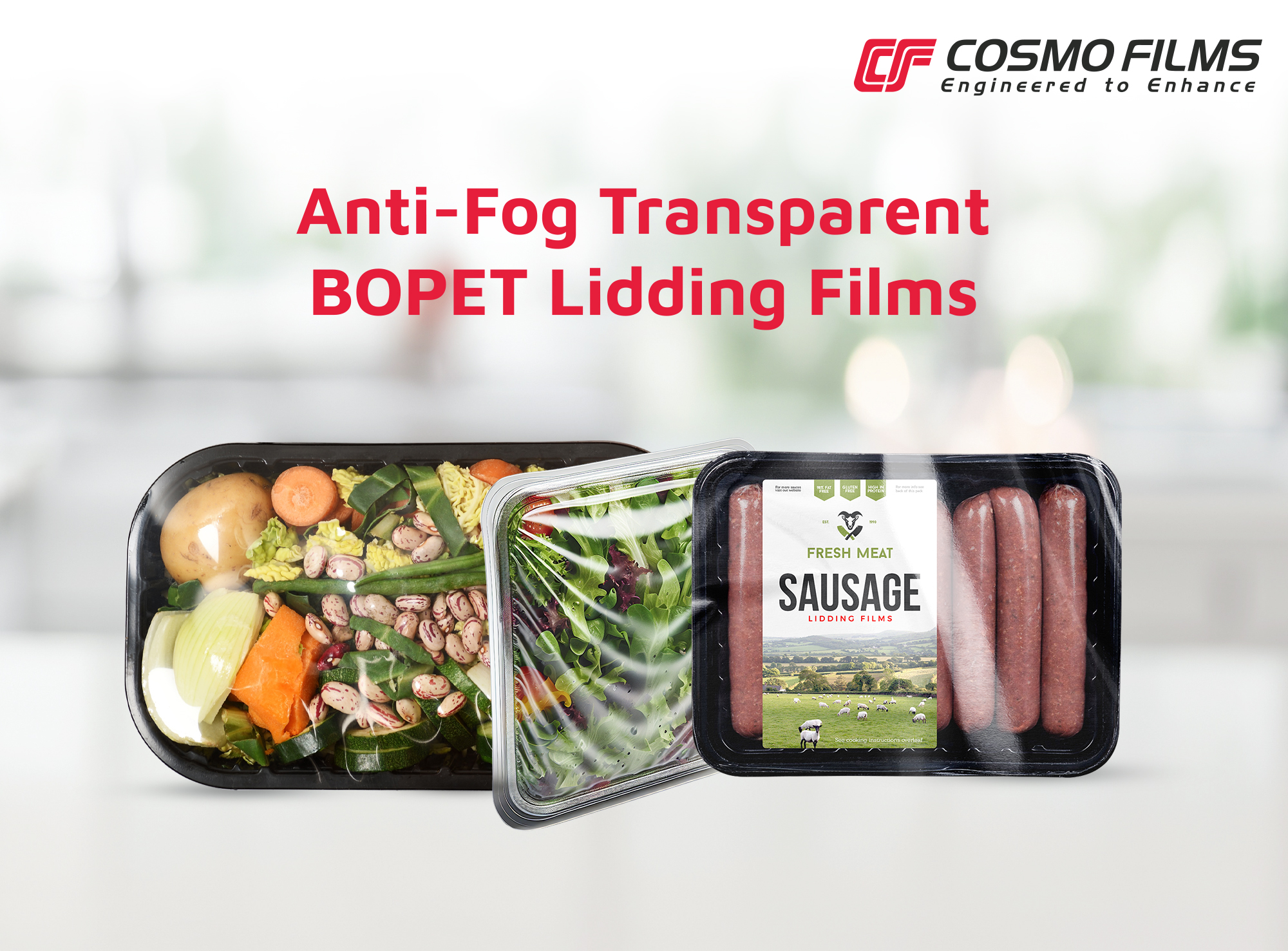 Cosmo Films Launches Anti-Fog Transparent BOPET Lidding Films for Food Packaging